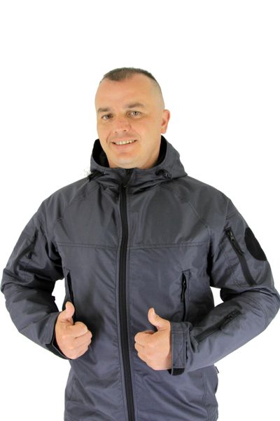 M-GEAR Tactical Windbreaker M-MOVEMENT gen1 membrane grey, M/R