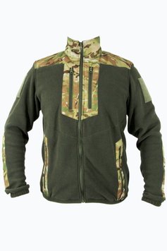 M-GEAR Military Full-zip fleece M-DEFENDER khaki cordura mc