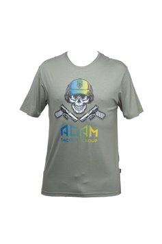 M-GEAR T-shirt ADAM skull gray