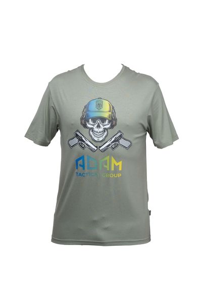 M-GEAR T-shirt ADAM skull gray