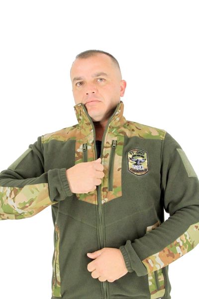 M-GEAR Кофта військова 93ОМБР ворон fleece хакі cordura mc R06 503 04 00 81 фото