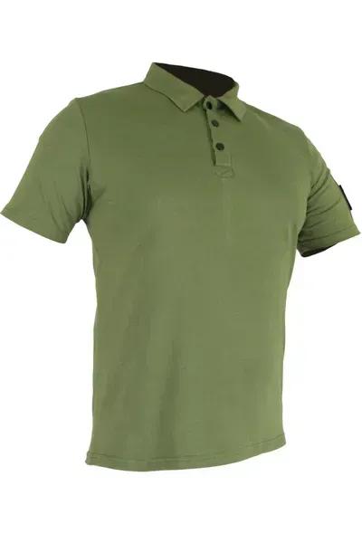 Тактична футболка поло M-GEAR M-Algiz olive для літа