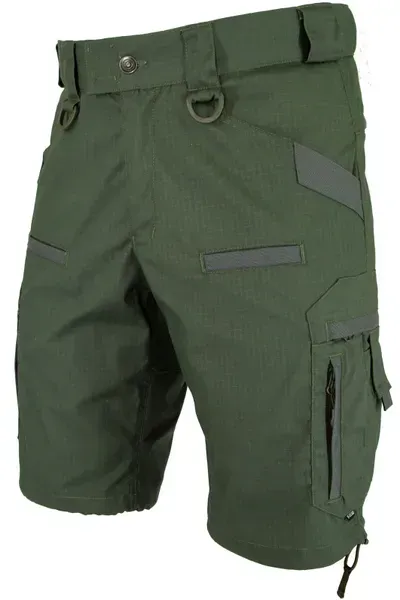 Тактичні шорти M-GEAR M-STRONG stretch ripstop olive для походів і активної роботи