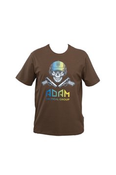 M-GEAR T-shirt ADAM skull brown