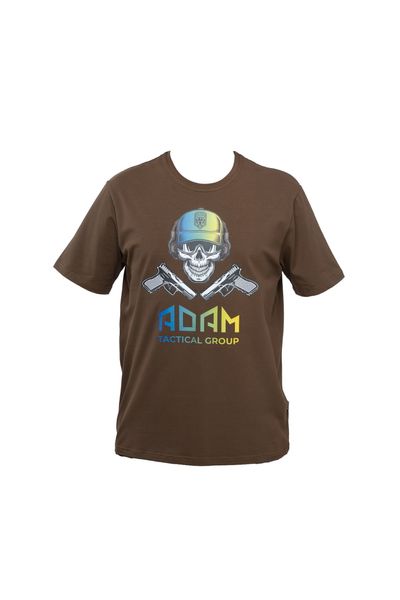 M-GEAR T-shirt ADAM skull brown